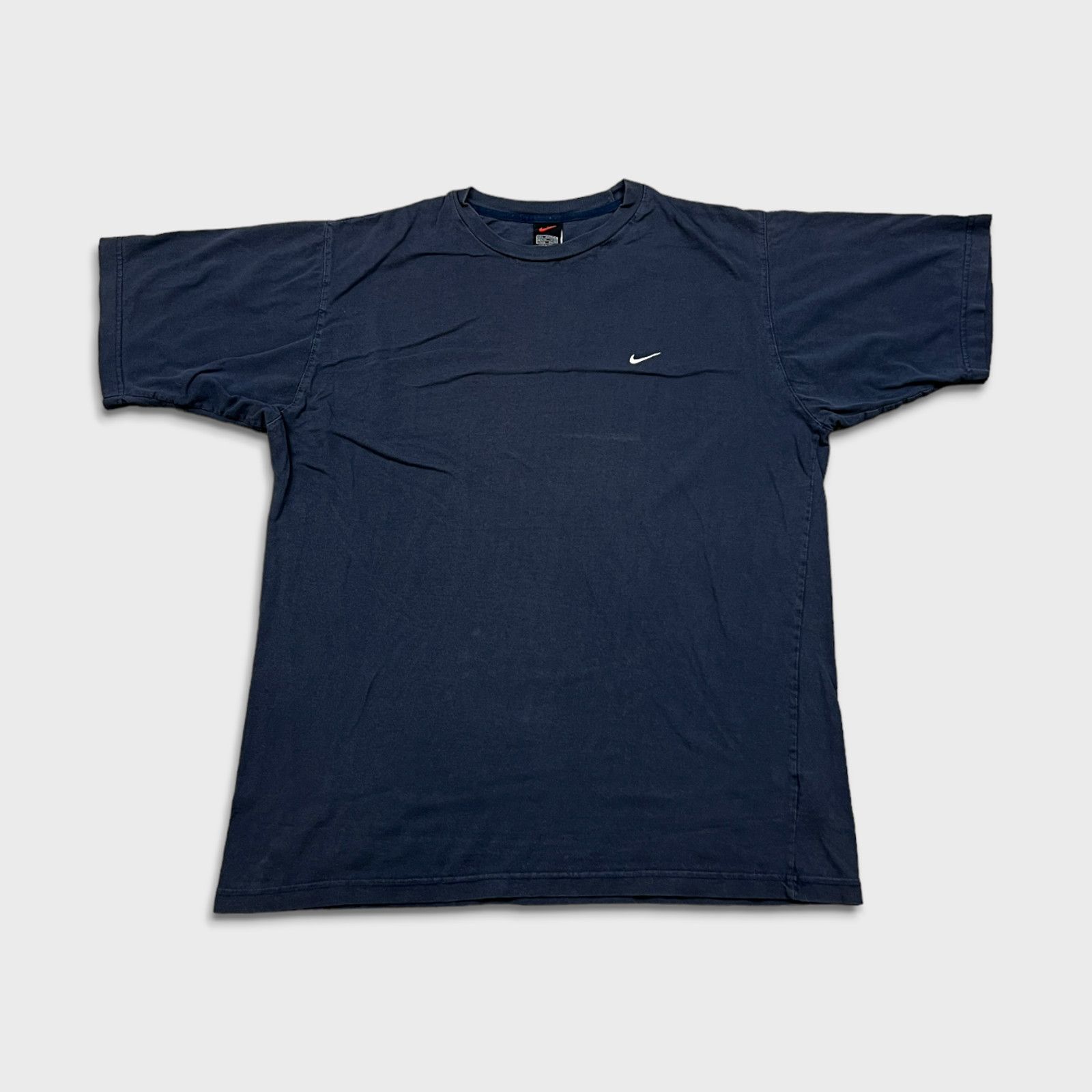 Nike × Vintage Vintage 90s Nike Sportswear T Shirt Large Swoosh Faded Tee Size US L / EU 52-54 / 3 - 1 Thumbnail