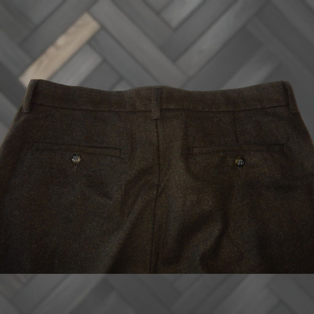 Banana Republic BANANA REPUBLIC Men's Pants Chino Flat Front Wool Blend Brown 36 Regular 28in Inseam Mens Size US 36 / EU 52 - 1 Thumbnail