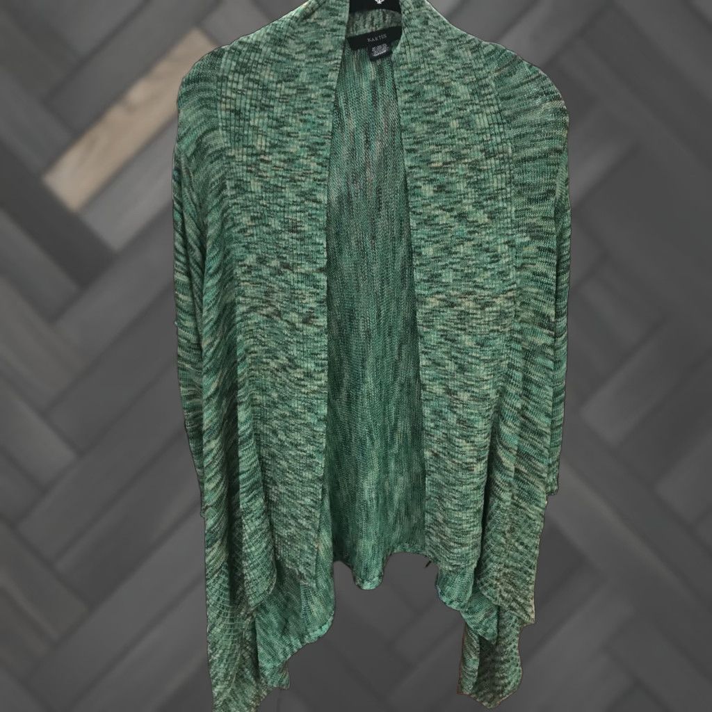 Vintage Kaktus Green Open Knit Lightweight Cardigan Sweater XL Women Long Sleeve Open-Knit Size XL / US 12-14 / IT 48-50 - 1 Thumbnail