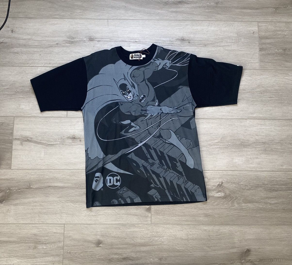 image of Bape X Dc Batman Relaxed Tee in Black, Men's (Size Small)