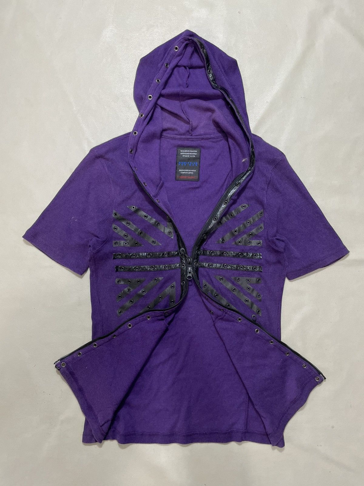 If Six Was Nine NCFM Zip UpThermal hoodie Studded bondage goth ifsix style Size US S / EU 44-46 / 1 - 2 Thumbnail