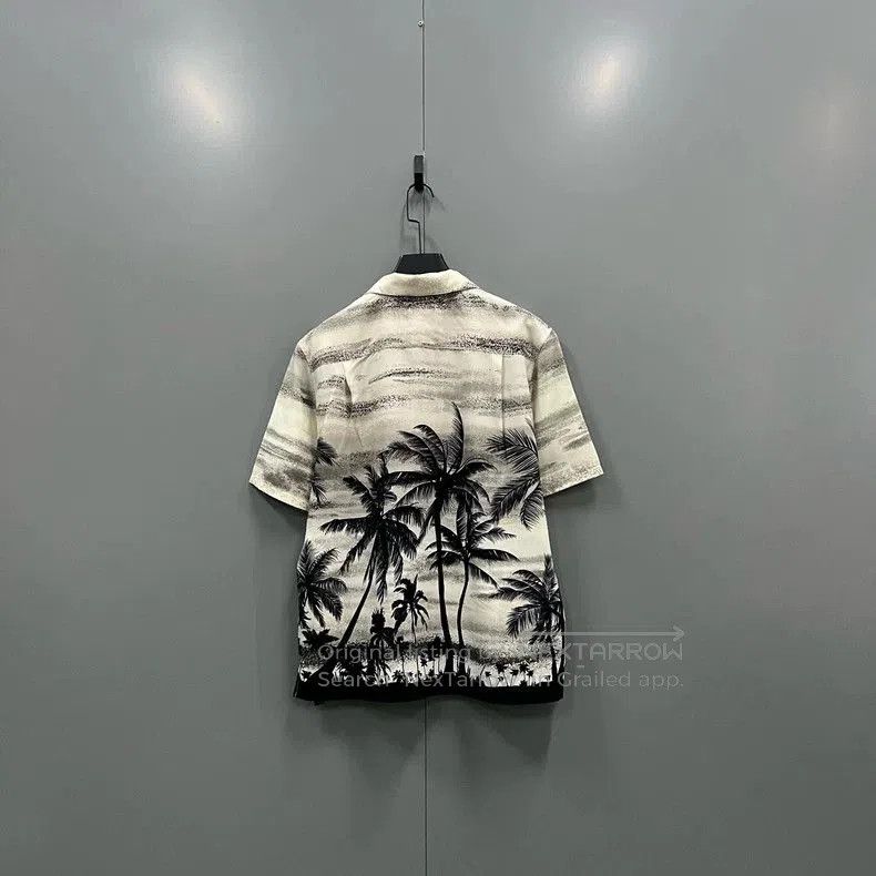 Celine Celine Palm Tree Print Short Sleeve Shirt. Size US L / EU 52-54 / 3 - 2 Thumbnail