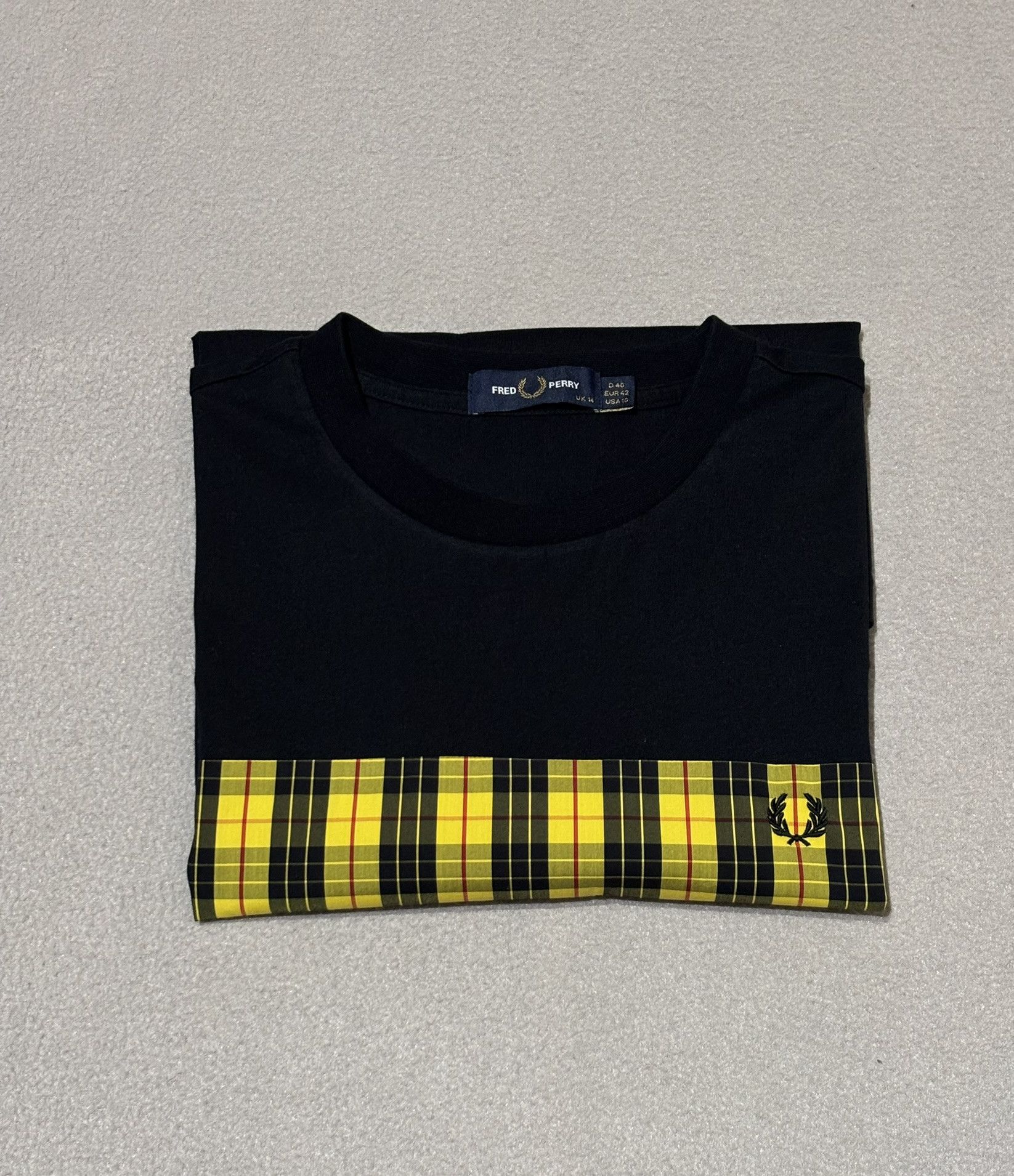 Fred Perry Fred Perry Black Yellow Check T-Shirt size 42 Size M / US 6-8 / IT 42-44 - 16 Thumbnail