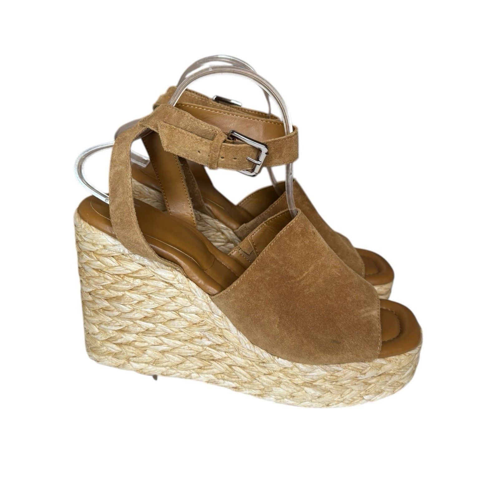 Marc Fisher Marc Fisher Suede Leather Wedge Espadrille Sandals Tiny Flaw Size US 10 / IT 40 - 1 Thumbnail