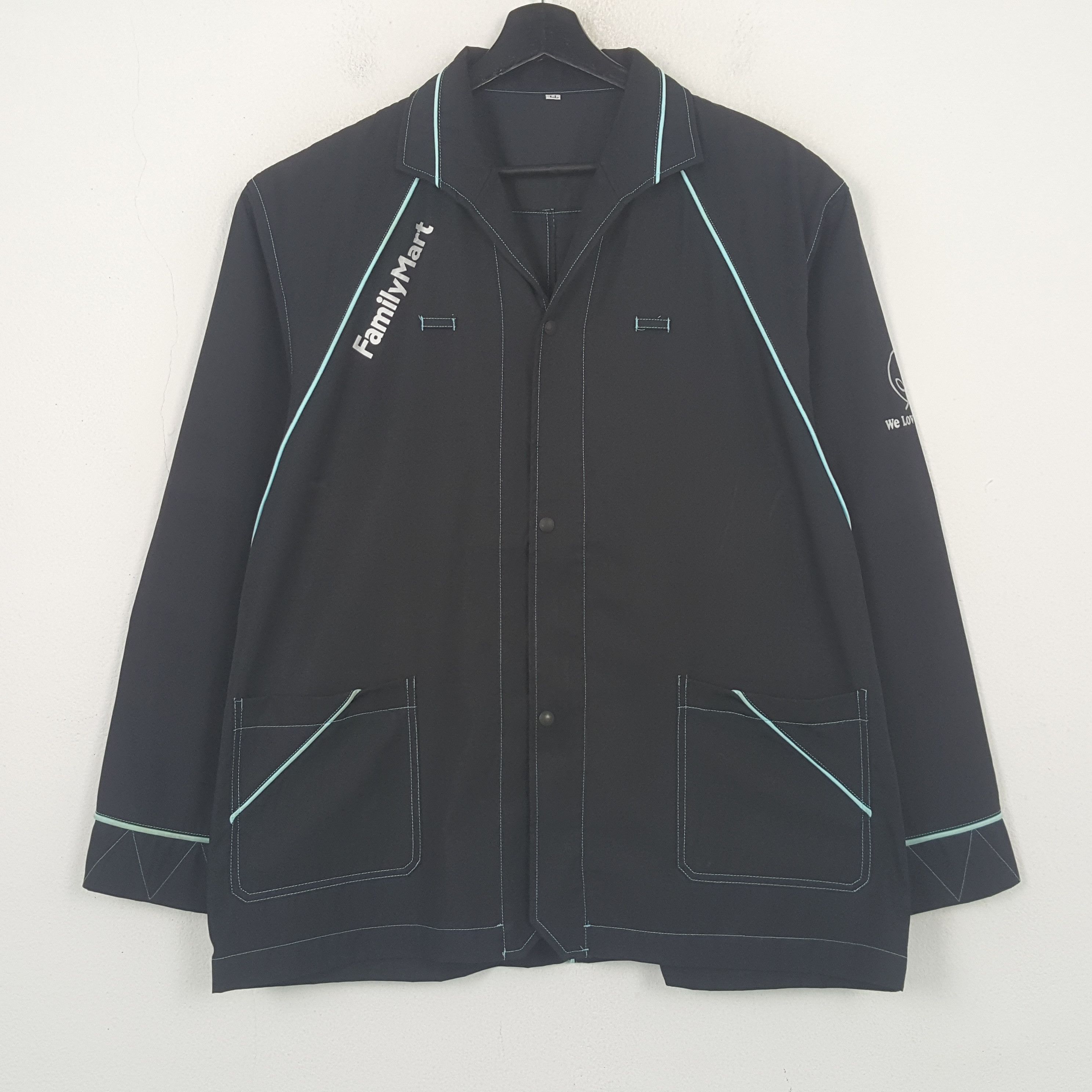 Vintage Family Mart Workwear Uniform Jacket C294N43 Size US L / EU 52-54 / 3 - 1 Thumbnail