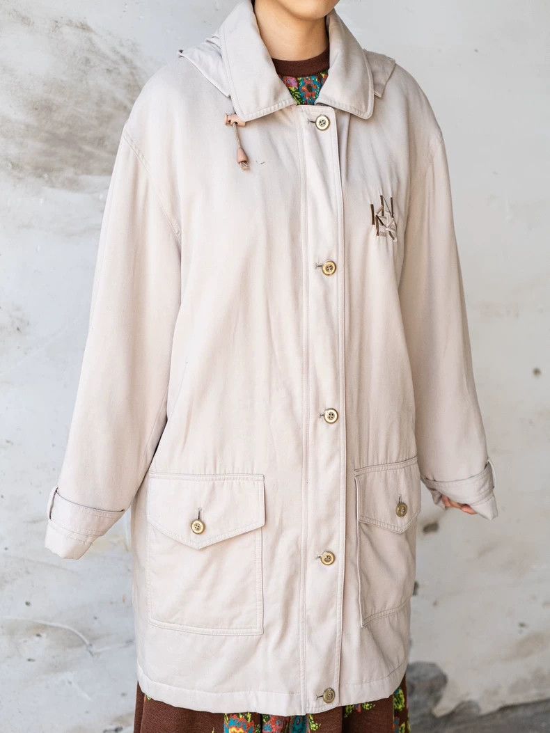 Kenzo KENZO White cotton long coat Size M / US 6-8 / IT 42-44 - 5 Thumbnail