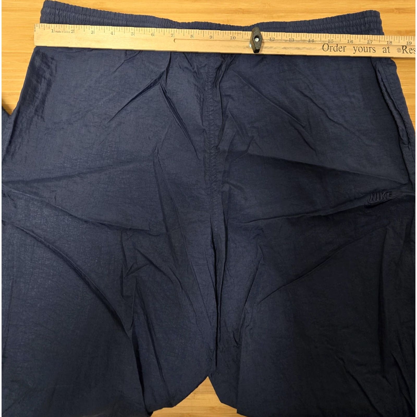 Nike Nike Track Pants Mens M Navy Windbreaker Ankle Zip Foot Locker Size US 31 - 6 Thumbnail