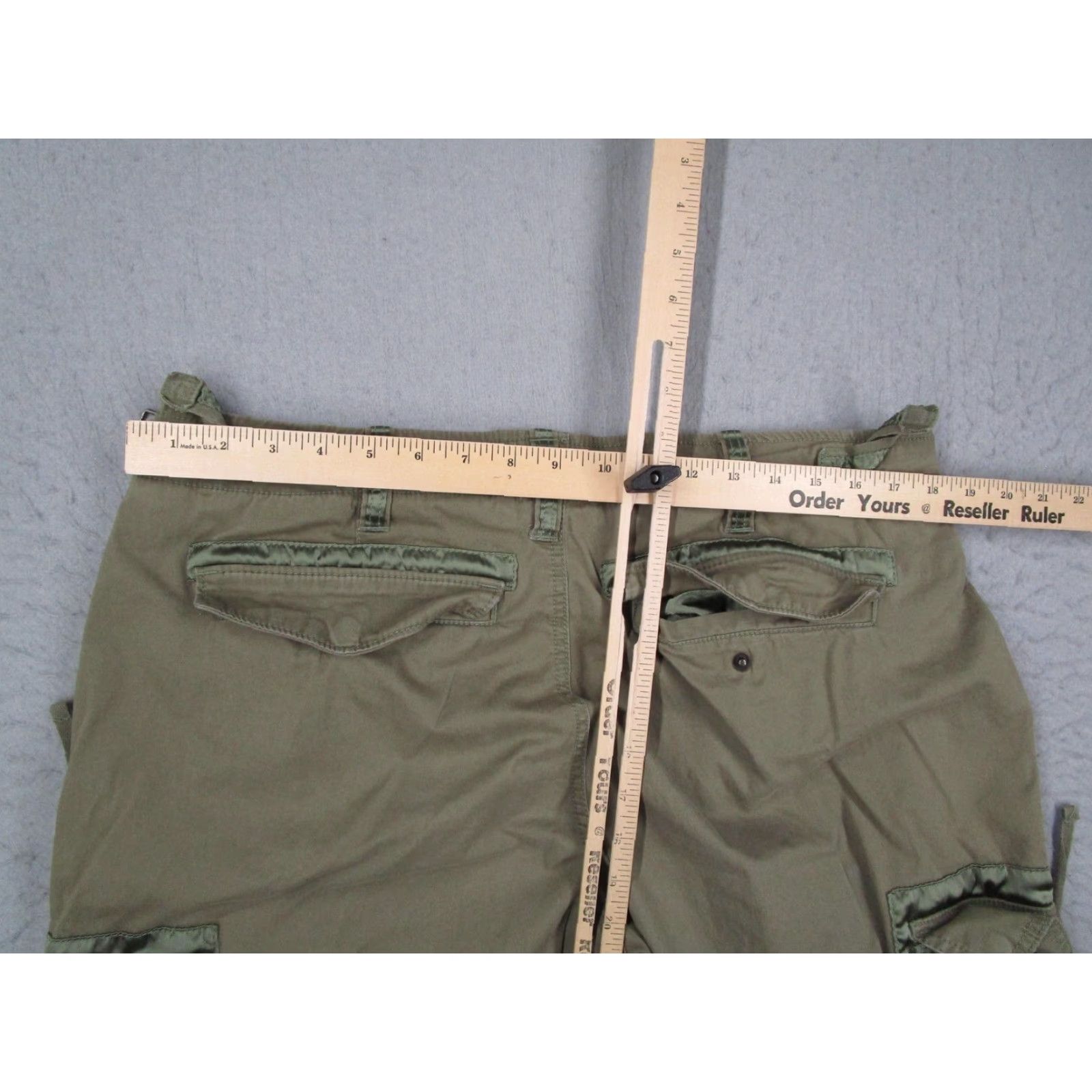 Abercrombie & Fitch Abercrombie & Fitch Pants Women 32 14S Green Stretch Cargo Paratrooper Vintage 90s Casual Army Size 24" / US 00 / IT 34 - 6 Thumbnail