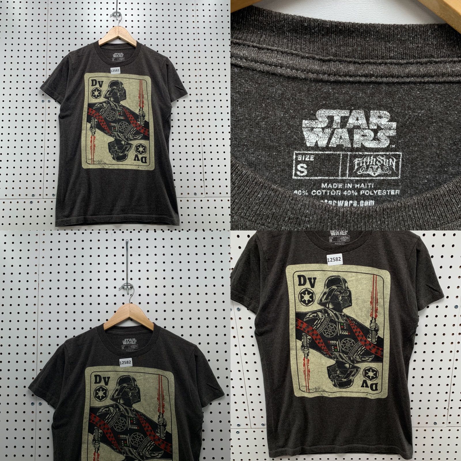 Star Wars Star Wars Shirt Small Men Darth Vader Card Graphic Short Sleeve Black S Size US S / EU 44-46 / 1 - 8 Thumbnail