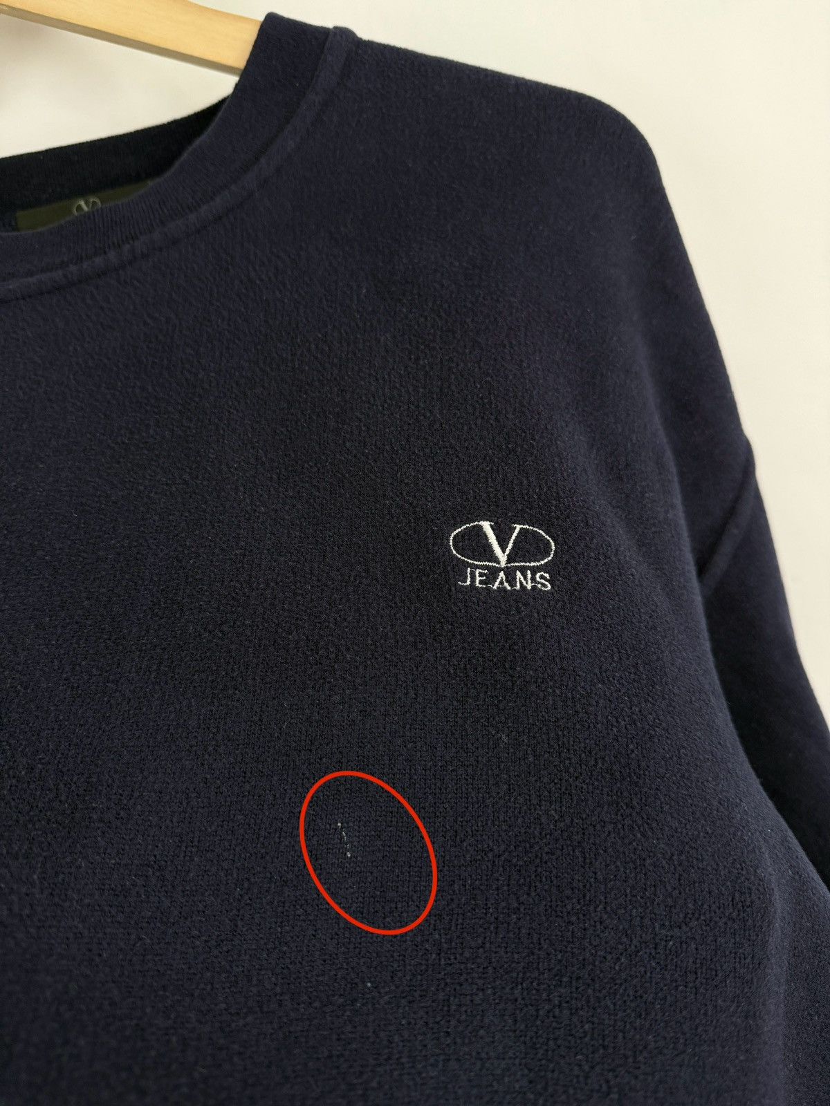 Valentino 🇮🇹 Vintage 90s Valentino Jeans Sweatshirt Y2K Made in Italy Size US L / EU 52-54 / 3 - 10 Thumbnail