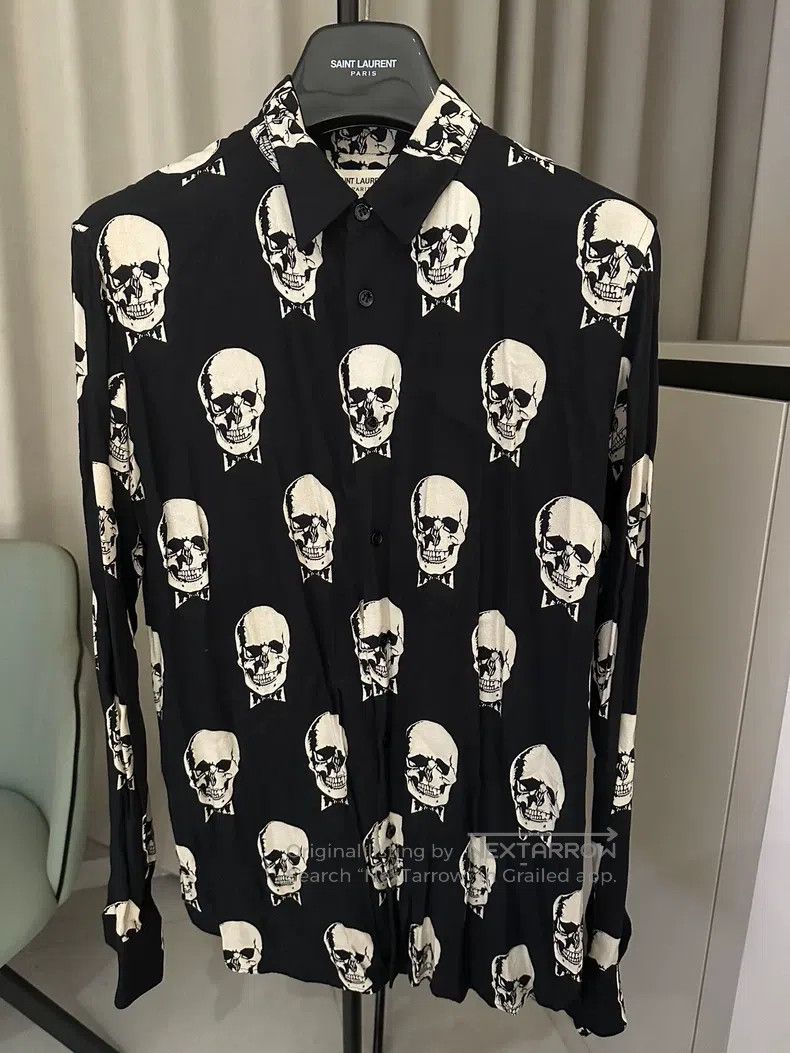 Saint Laurent Paris Saint Laurent Paris size 40 Skull Shirt Size US S / EU 44-46 / 1 - 1 Thumbnail