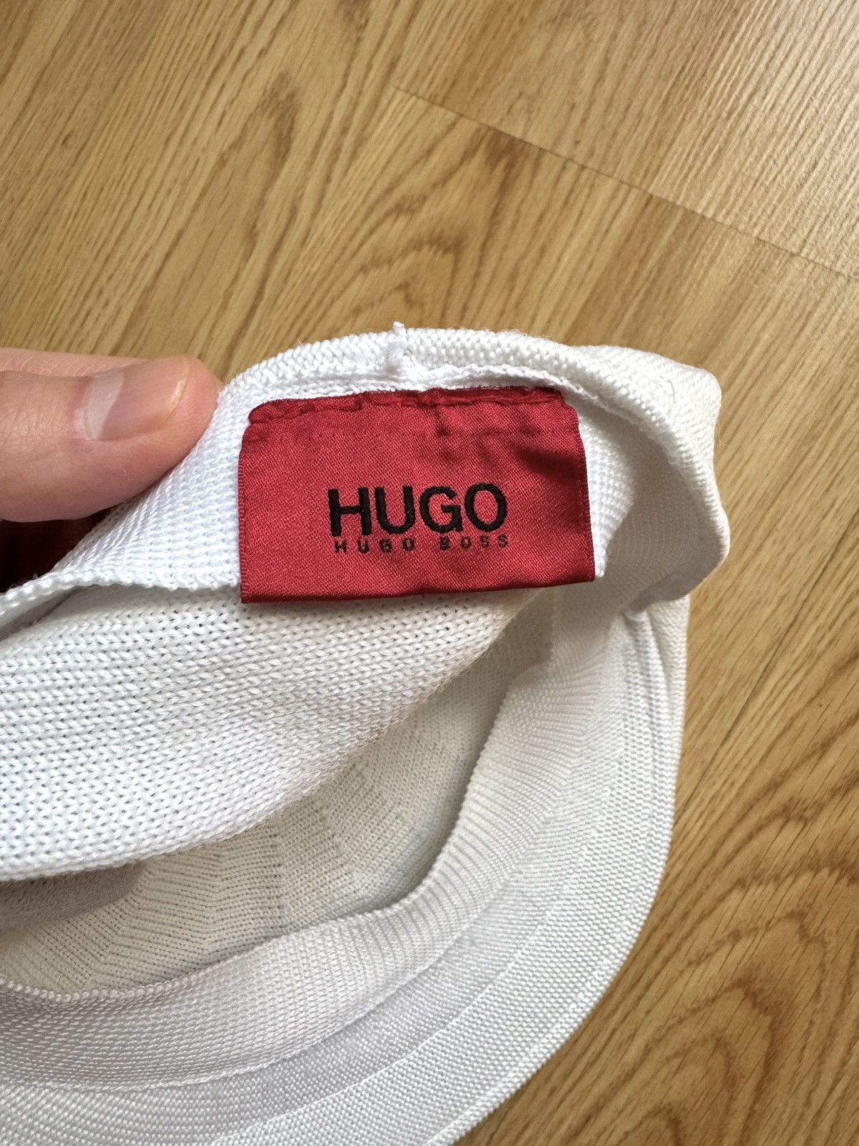 Hugo Boss HUGO Boss White Mesh Flat Cap Summer Ivy Driving Hat Golf M Size ONE SIZE - 5 Thumbnail