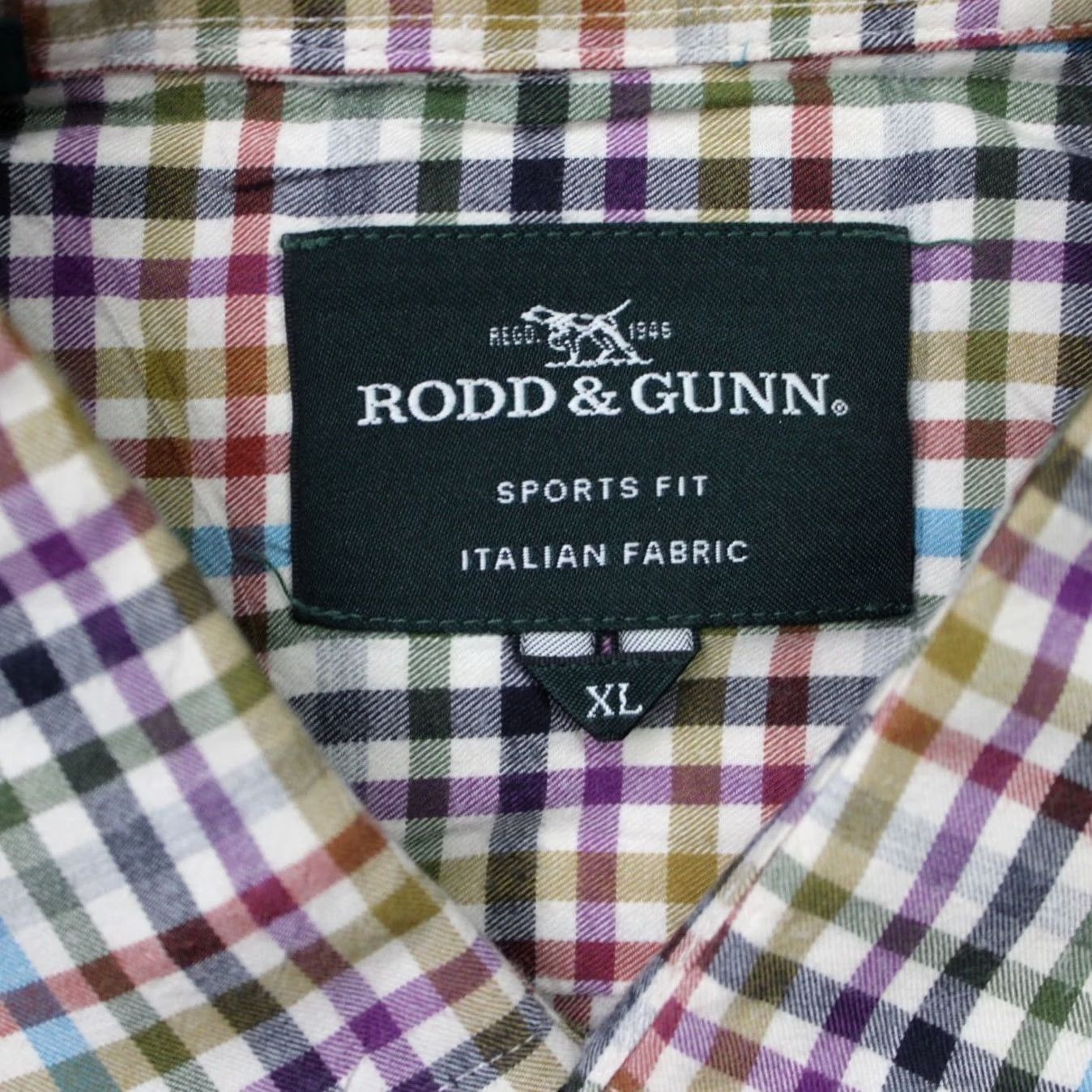 Rodd & Gunn Rodd & Gunn Shirt Mens XL Colorful Sports Fit Italian Fabric Long Sleeve Cotton Size US XL / EU 56 / 4 - 6 Thumbnail