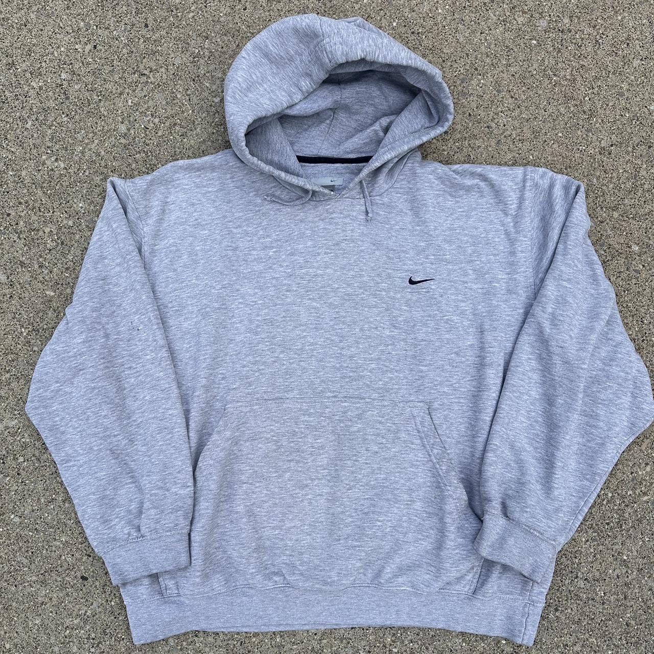 Nike Y2K Nike grey hoodie Size US XL / EU 56 / 4 - 1 Thumbnail
