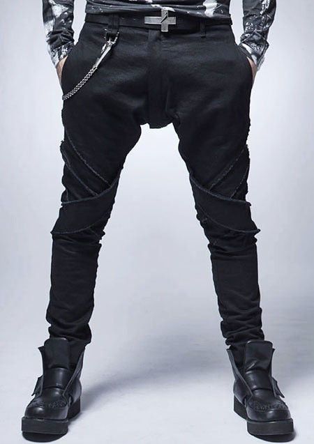 Japanese Brand × kiryuyrik JAPAN AVANT-GARDE DESIGN KIRYUYRIK BONDAGE DAMAGE PANTS Size US 30 / EU 46 - 1 Thumbnail
