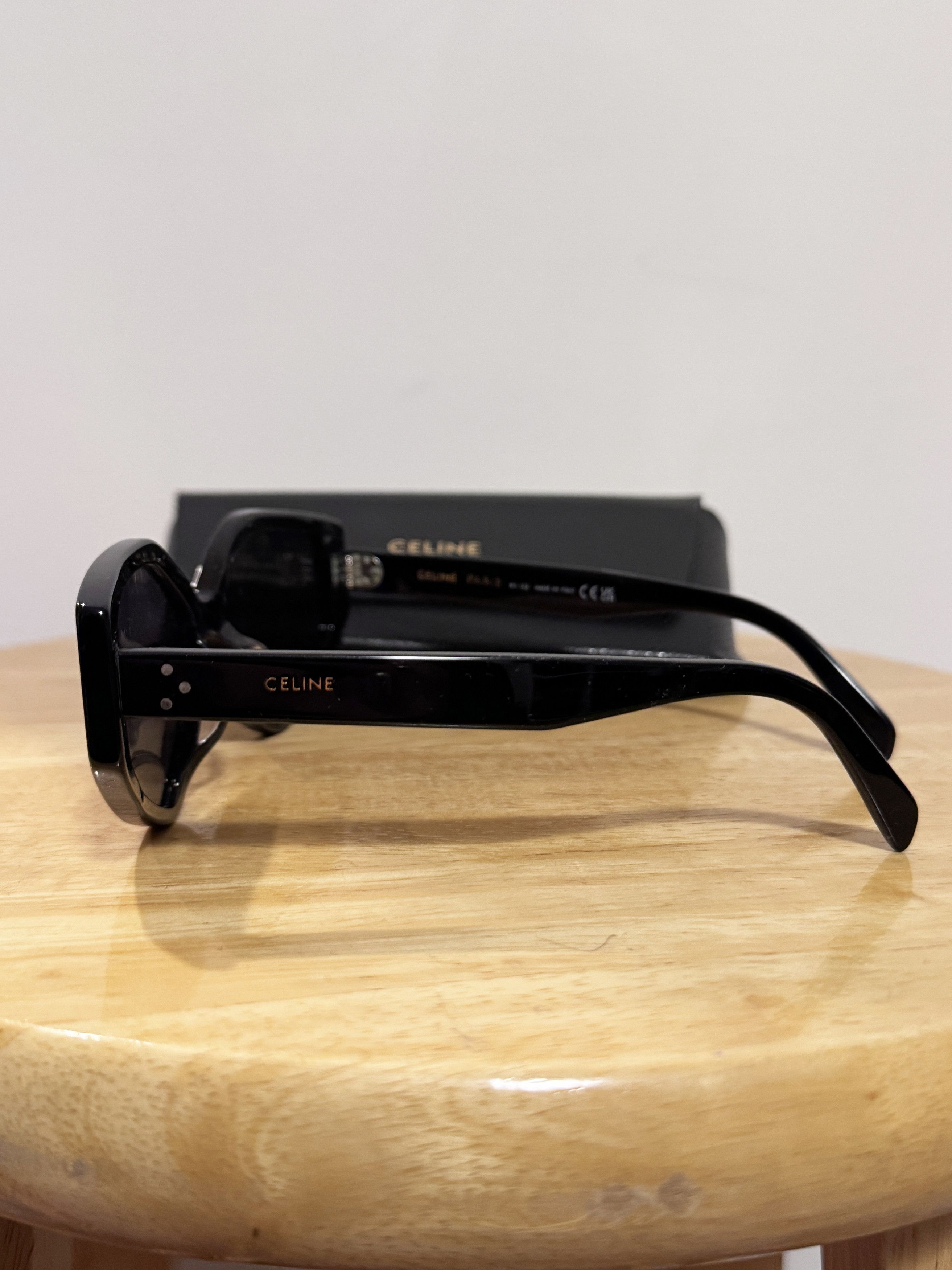 Celine Celine CL40229F Black Angular Geometric Sunglasses Size ONE SIZE - 7 Thumbnail