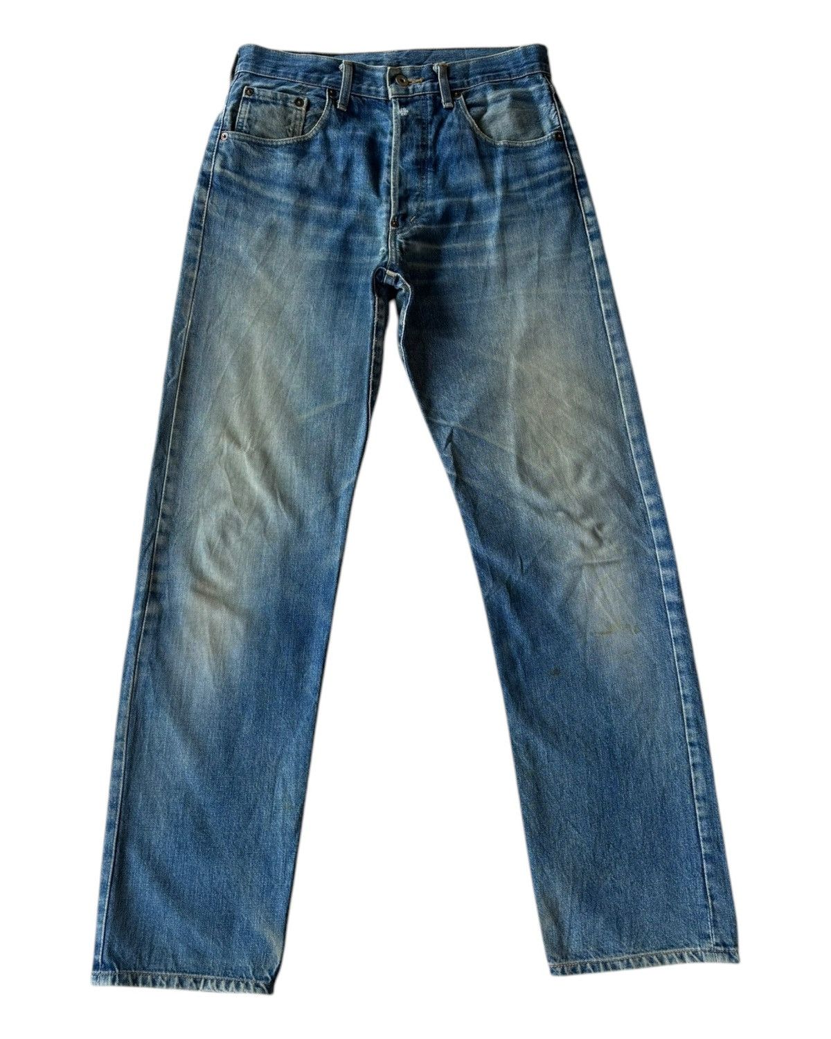 Levi's Vintage 90s Levi’s Big E Buckle Back Lot 701 Selvedge Jeans Size US 32 / EU 48 - 3 Thumbnail