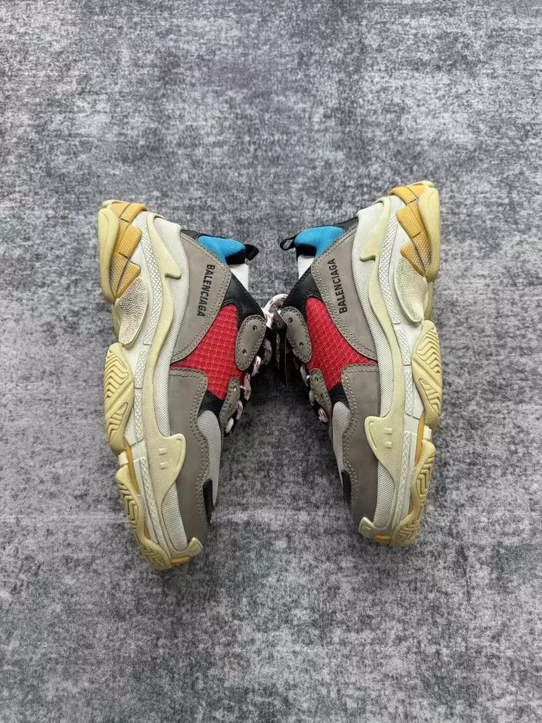 Balenciaga Balenciaga Triple S Dad Sneakers Red Blue-2505 Size US 7.5 / EU 40-41 - 4 Thumbnail
