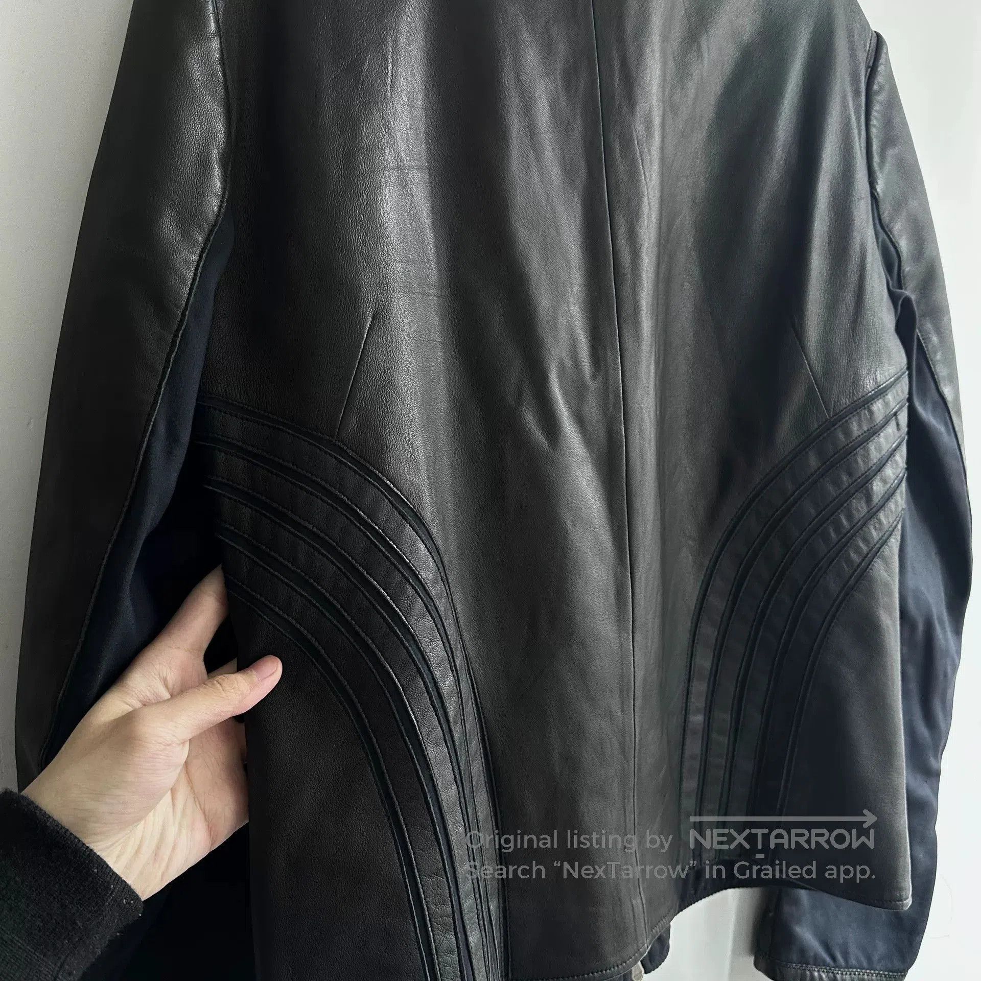 Dirk Bikkembergs dirk bikkembergs leather jacket with unique design. Size US L / EU 52-54 / 3 - 3 Thumbnail