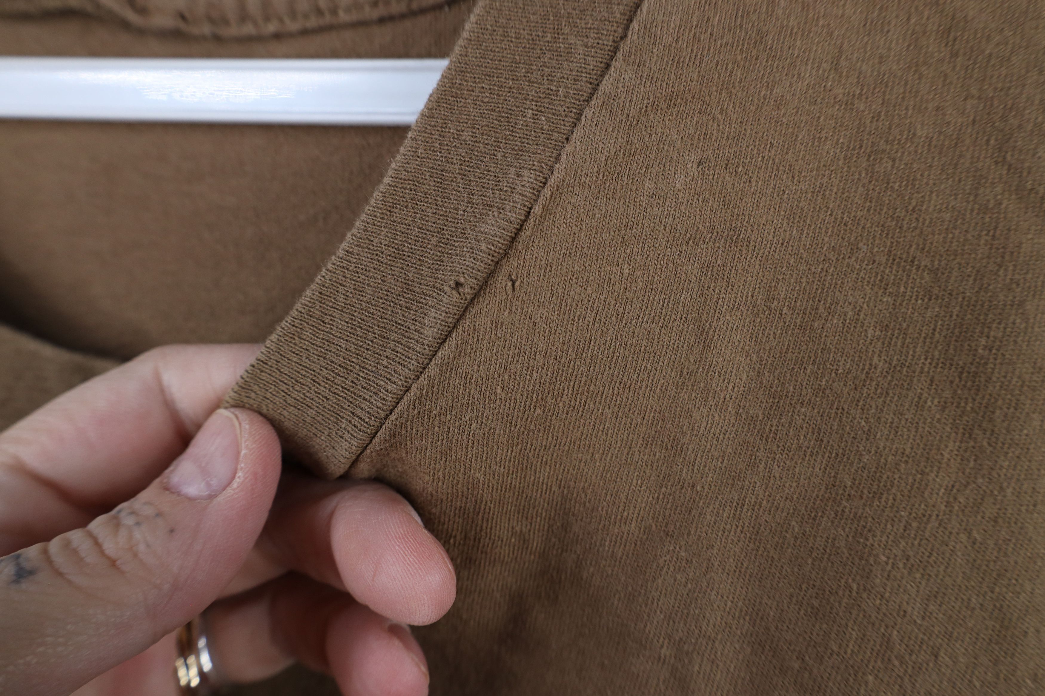 Vintage Vintage 90s Streetwear Blank Cotton T-Shirt Brown USA Size US S / EU 44-46 / 1 - 4 Thumbnail