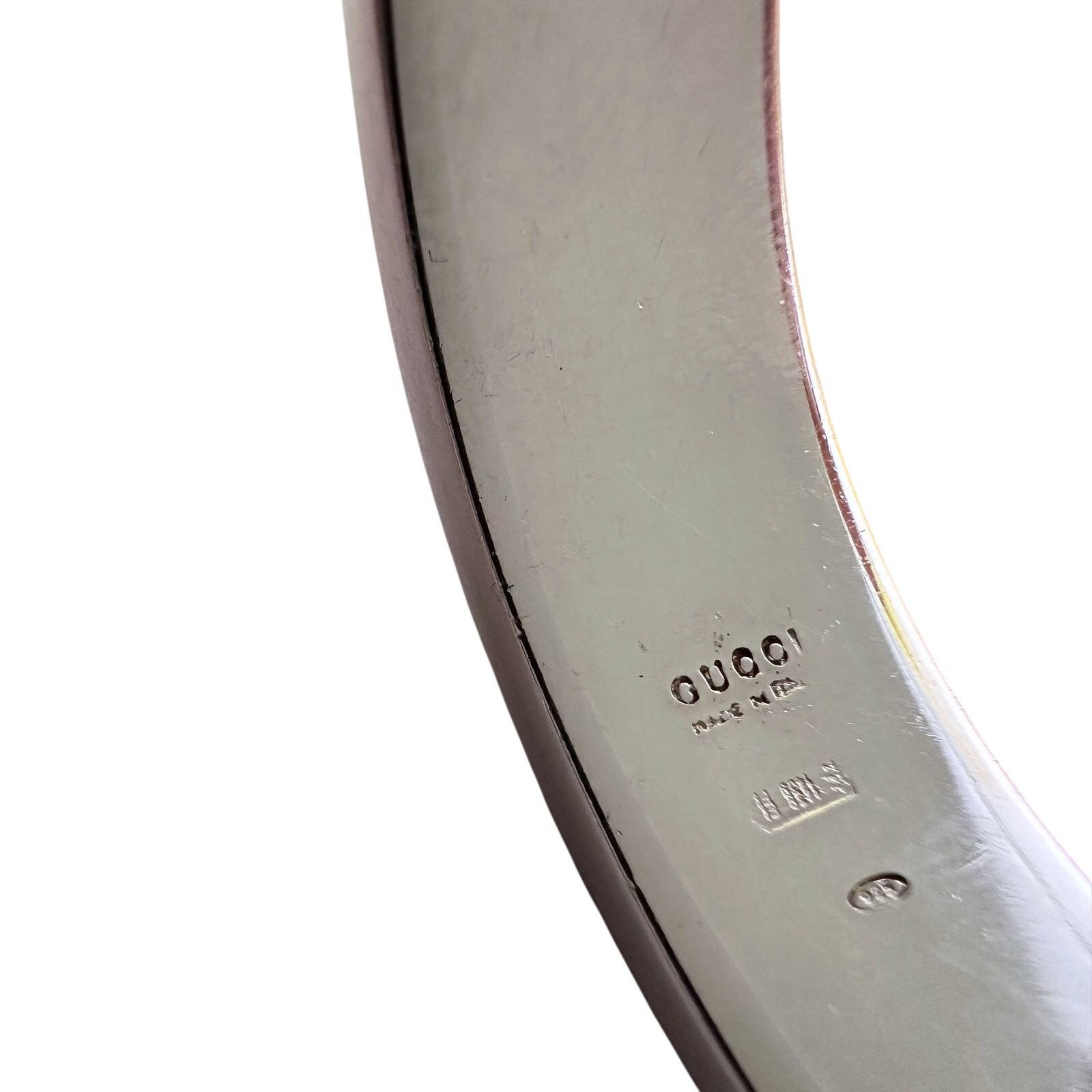 Gucci Gucci Rubber and Sterling Silver ID Bracelet- Full Inclusion Size ONE SIZE - 16 Thumbnail
