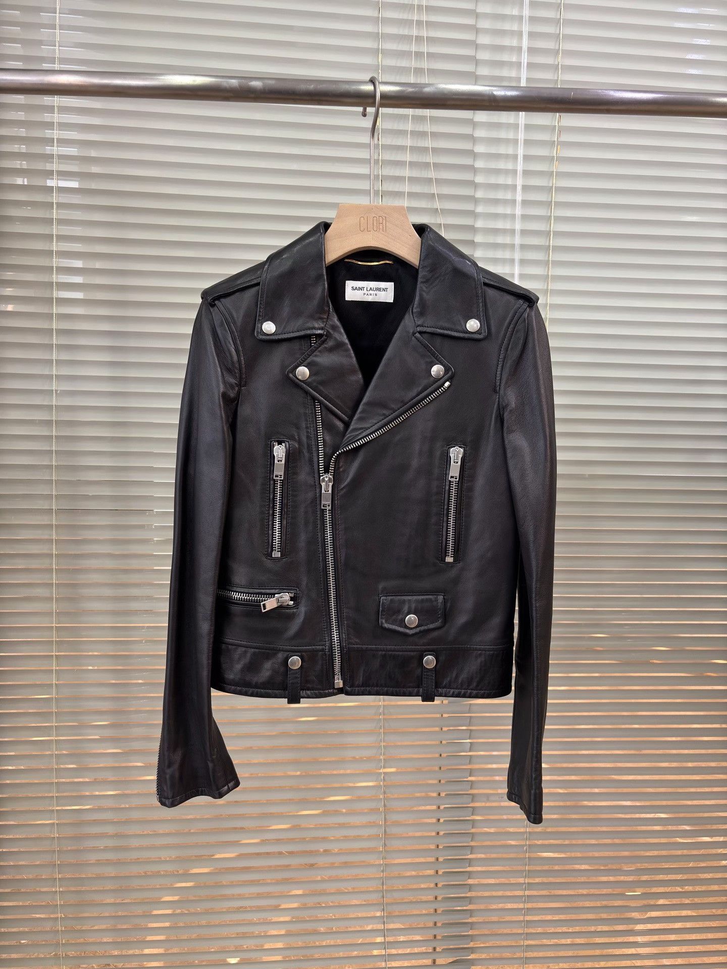 Saint Laurent Paris Saint Laurent Leather Biker Jacket Size XS / US 0-2 / IT 36-38 - 1 Thumbnail