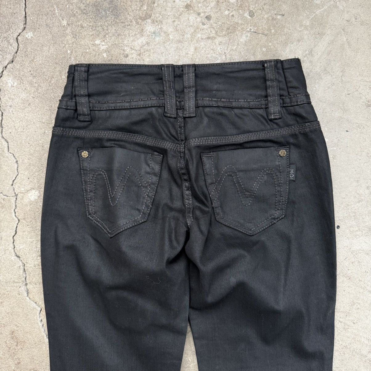 Morgan De Toi Y2K Morgan De Toi Black Waxed Pants Size 25" / US 0 / IT 36 - 4 Thumbnail