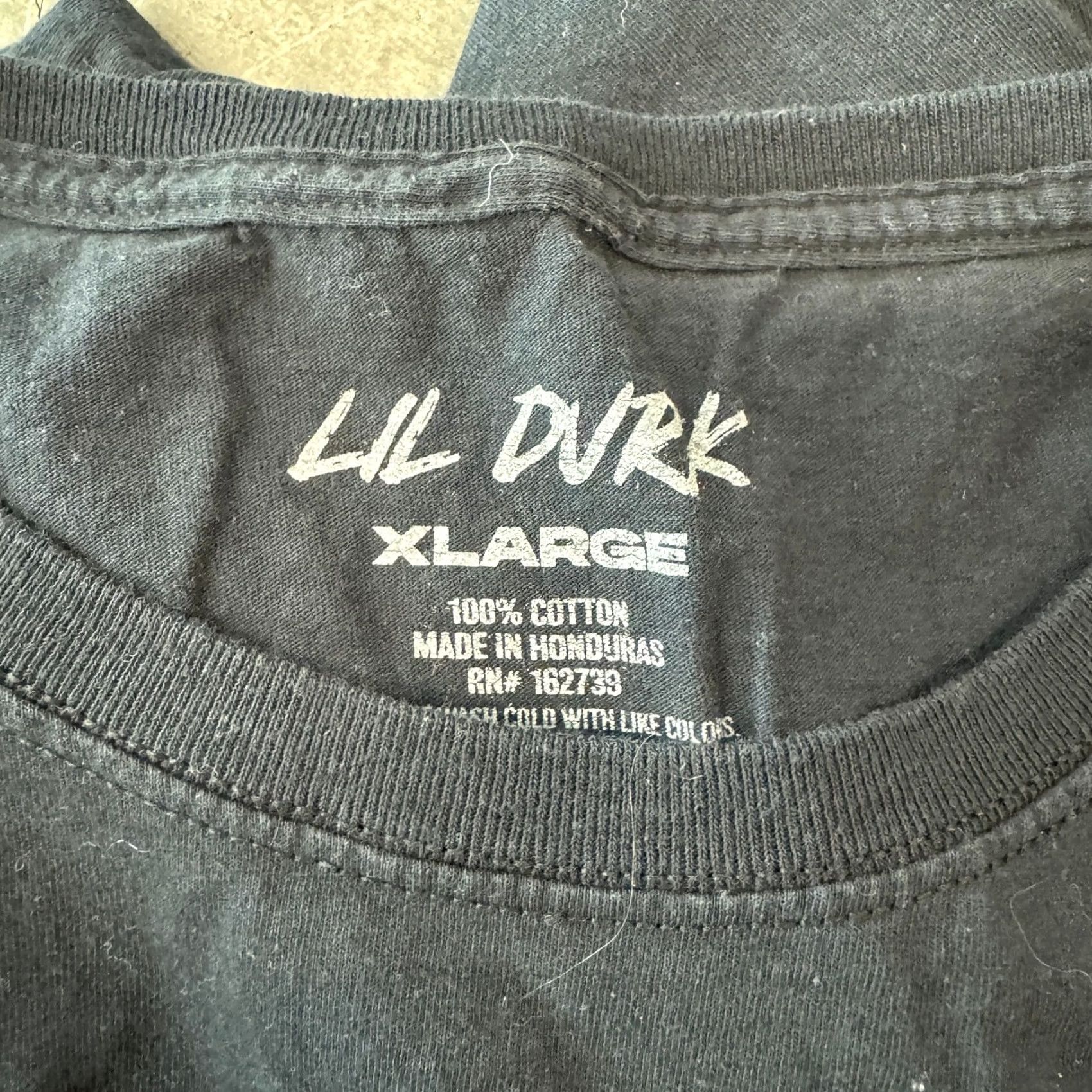 Vintage VINTAGE Lil Durk Rap Black Graphic Casual Hip Hop Grunge Short Sleeve Tee XL Mens Black Size US 36 / EU 52 - 3 Thumbnail