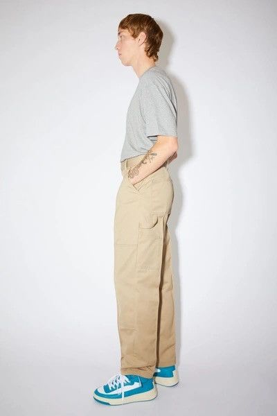 Acne Studios Acne studios - Beige Twill Workwear Trousers Size US 31 - 8 Thumbnail