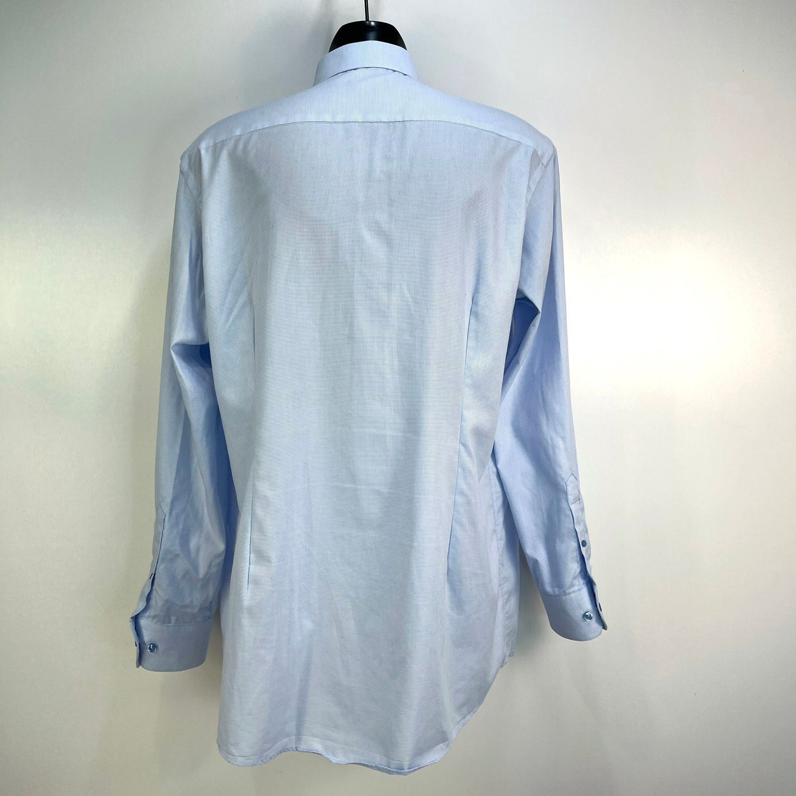 Eton Eton Twill Cotton Blue Shirt Long Sleeves Button Down Size US XL / EU 56 / 4 - 8 Thumbnail
