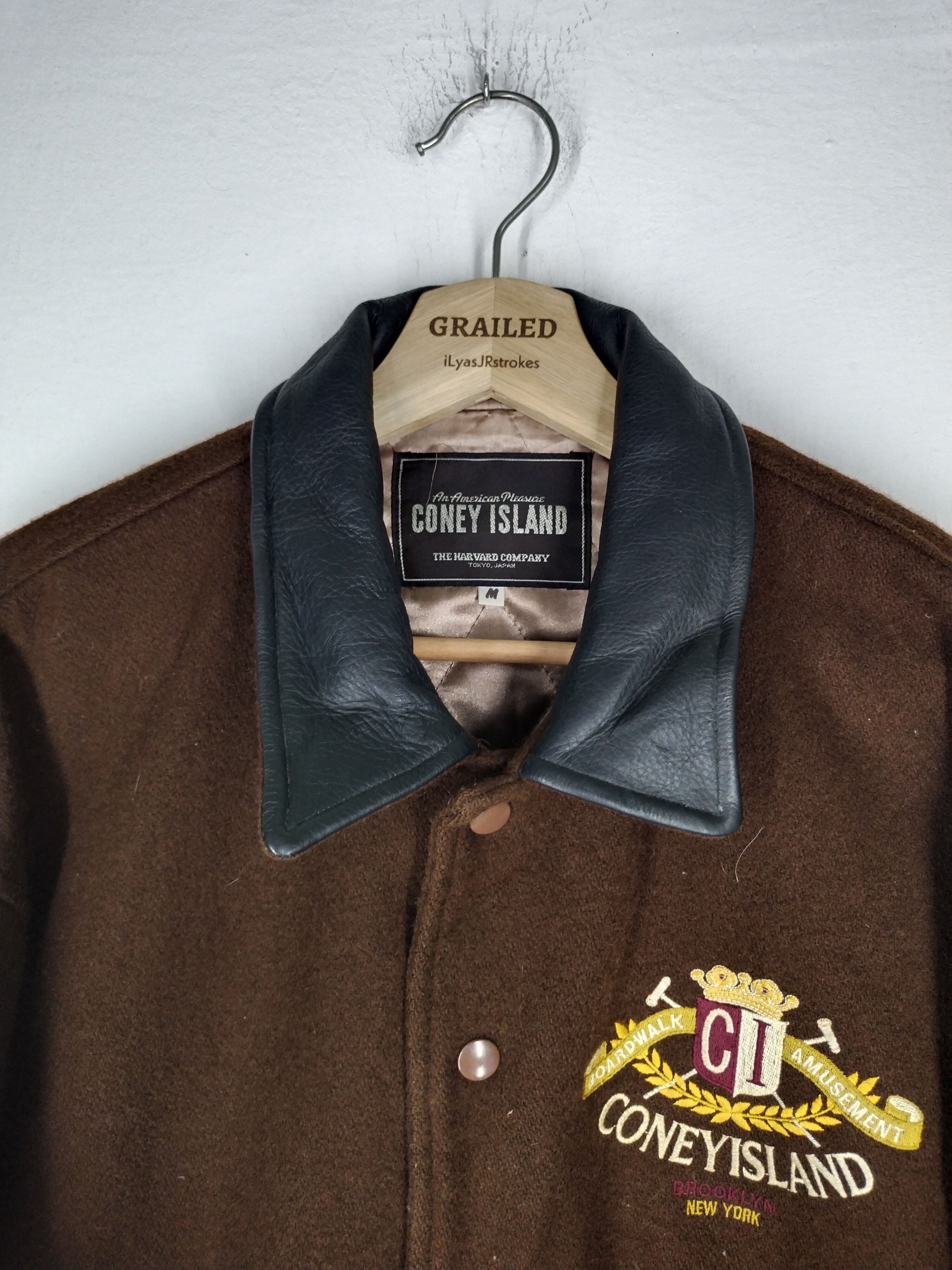 Japanese Brand Vtg Coney Island The Harvard Company Wool Varsity Jacket Size US M / EU 48-50 / 2 - 4 Thumbnail
