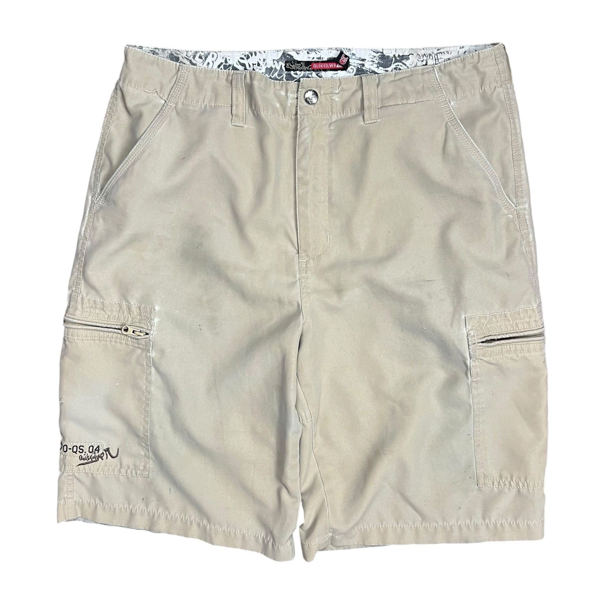 Quicksilver Vintage Y2K Quiksilver Cargo Surf Shorts - 34” Size US 34 / EU 50 - 1 Thumbnail