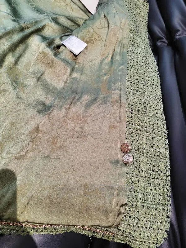 Chanel Chanel Green Wool Jacket for Women . Size M / US 6-8 / IT 42-44 - 7 Thumbnail