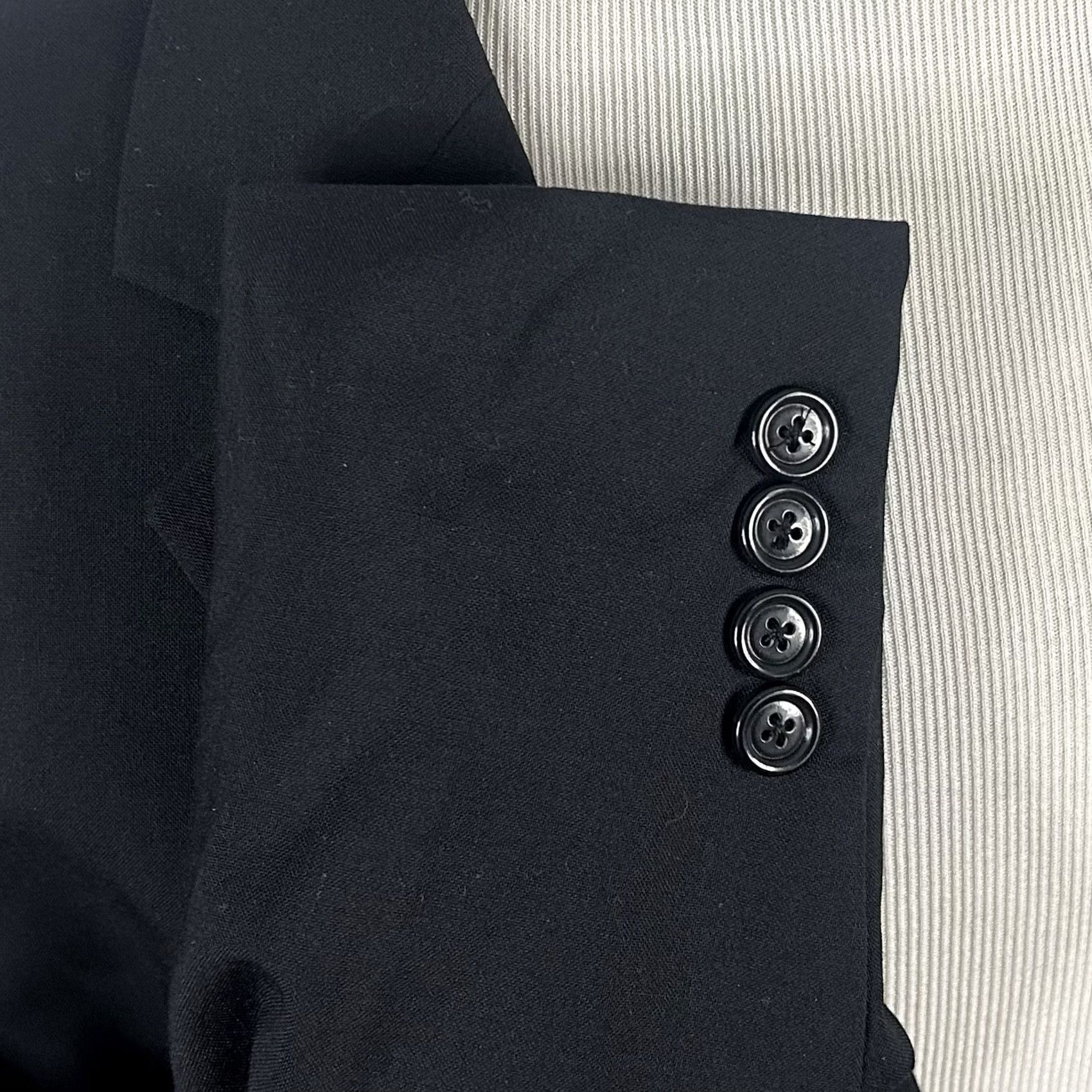 Jos. A. Bank Jos A Bank Sport Coat 50R Wool Black Two-Button Single-Breasted Lined 100% Wool Formal Mens Size US M / EU 48-50 / 2 - 5 Thumbnail