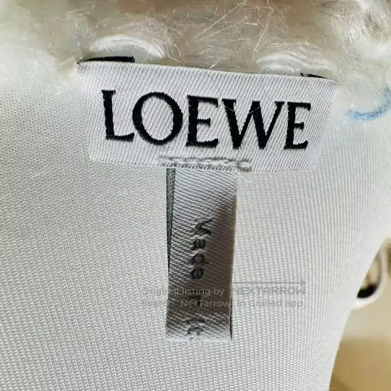 Loewe Loewe Light blue knitted sweater with big logo round neck, Size S / US 4 / IT 40 - 7 Thumbnail