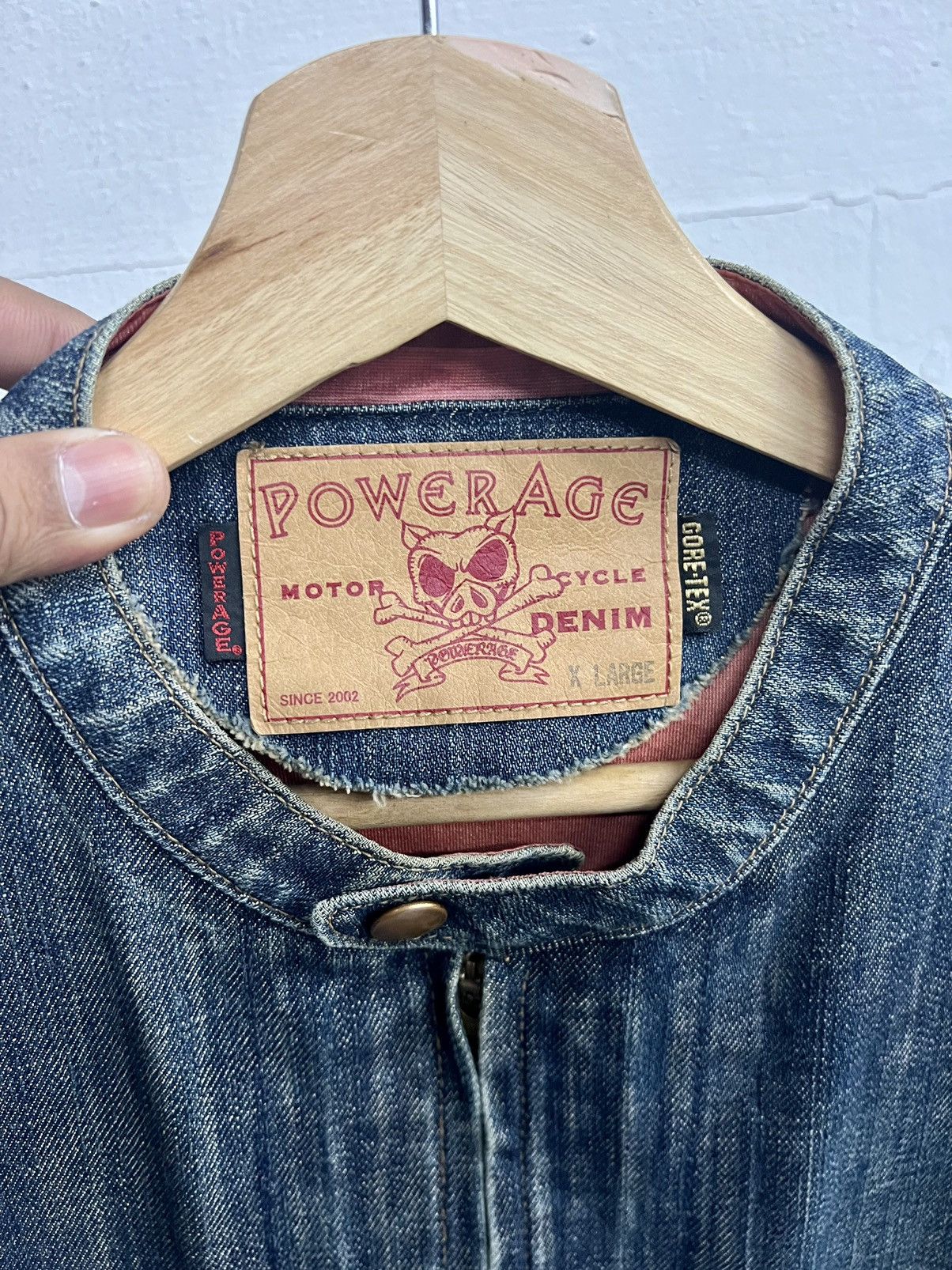 Goretex × Japanese Brand POWERAGE x GORETEX BIKER WATERPROOF JACKET DENIM Size US XL / EU 56 / 4 - 11 Thumbnail
