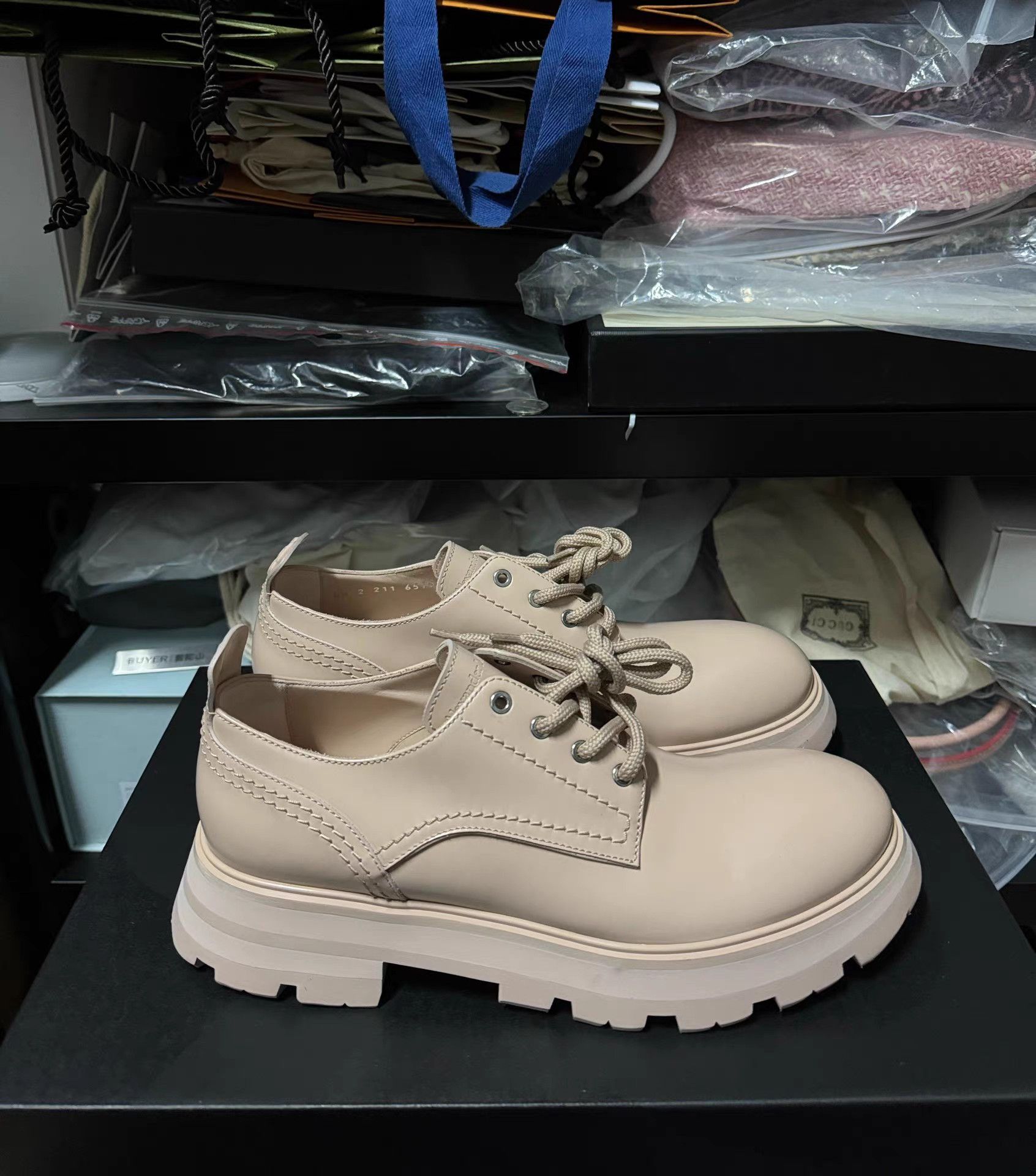 Alexander McQueen Alexander McQueen Biker Derby Shoes for Women K6 Size US 9 / IT 39 - 1 Thumbnail