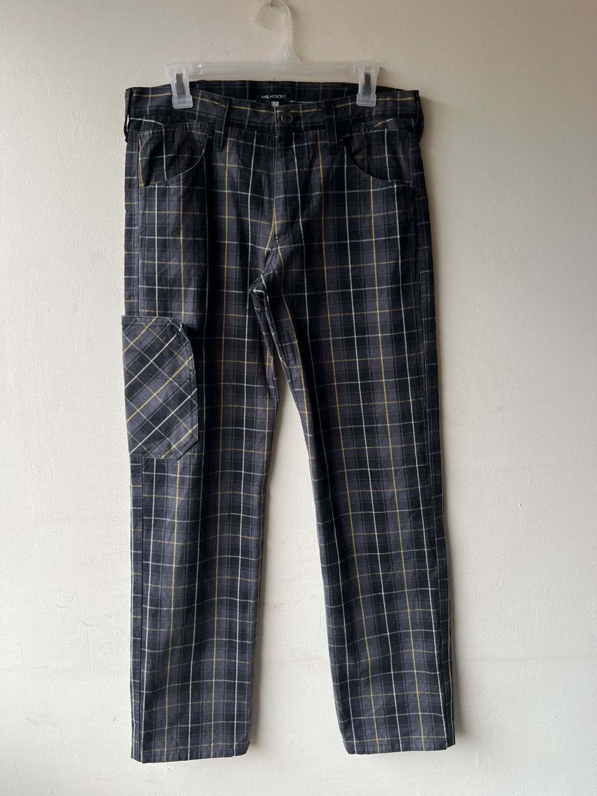 Beauty Beast Vintage Milk Boy Japan Tartan Cargo Trouser Pant Size US 30 / EU 46 - 2 Thumbnail
