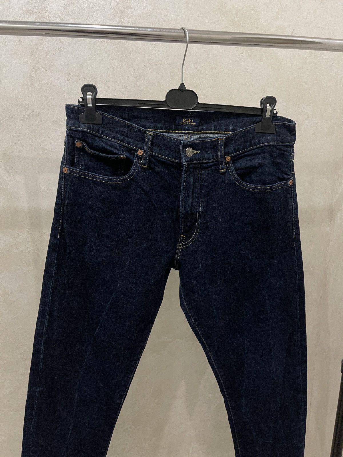 Polo Ralph Lauren Polo Ralph Lauren Dark Wash Slim Denim Jeans 34x34 Size US 34 / EU 50 - 2 Thumbnail