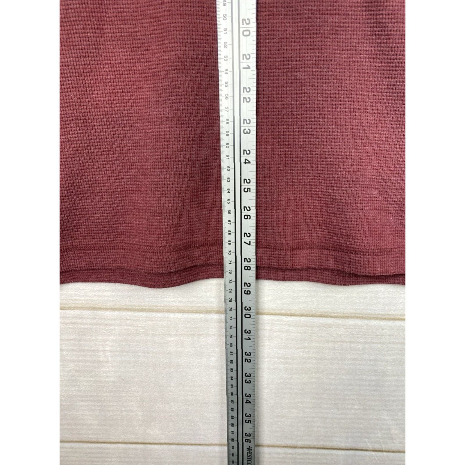 Eddie Bauer Eddie Bauer Mens Knit Waffle Hooded Shirt Red 2XL Thermal Hoodie Shirt Hooded Pullover Casual Outdoor/Walking Men Size US XXL / EU 58 / 5 - 4 Thumbnail