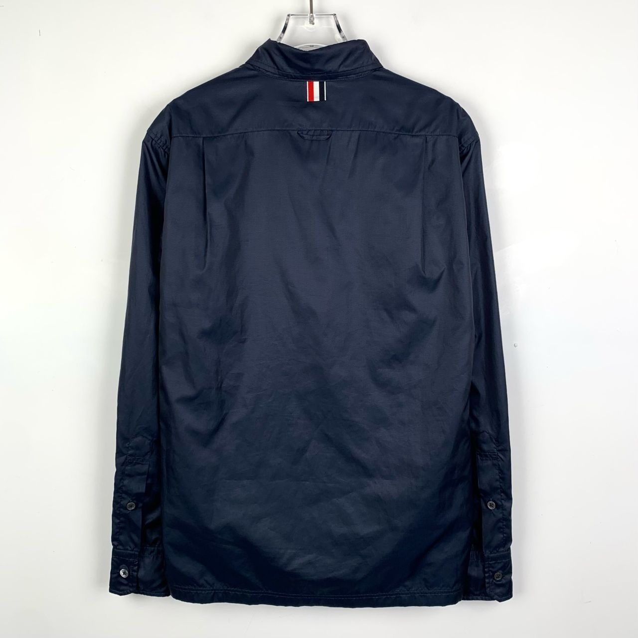 Thom Browne Thom Browne Navy Blue Long Sleeve Shirt Size 1 Made In Italy Size US S / EU 44-46 / 1 - 8 Thumbnail