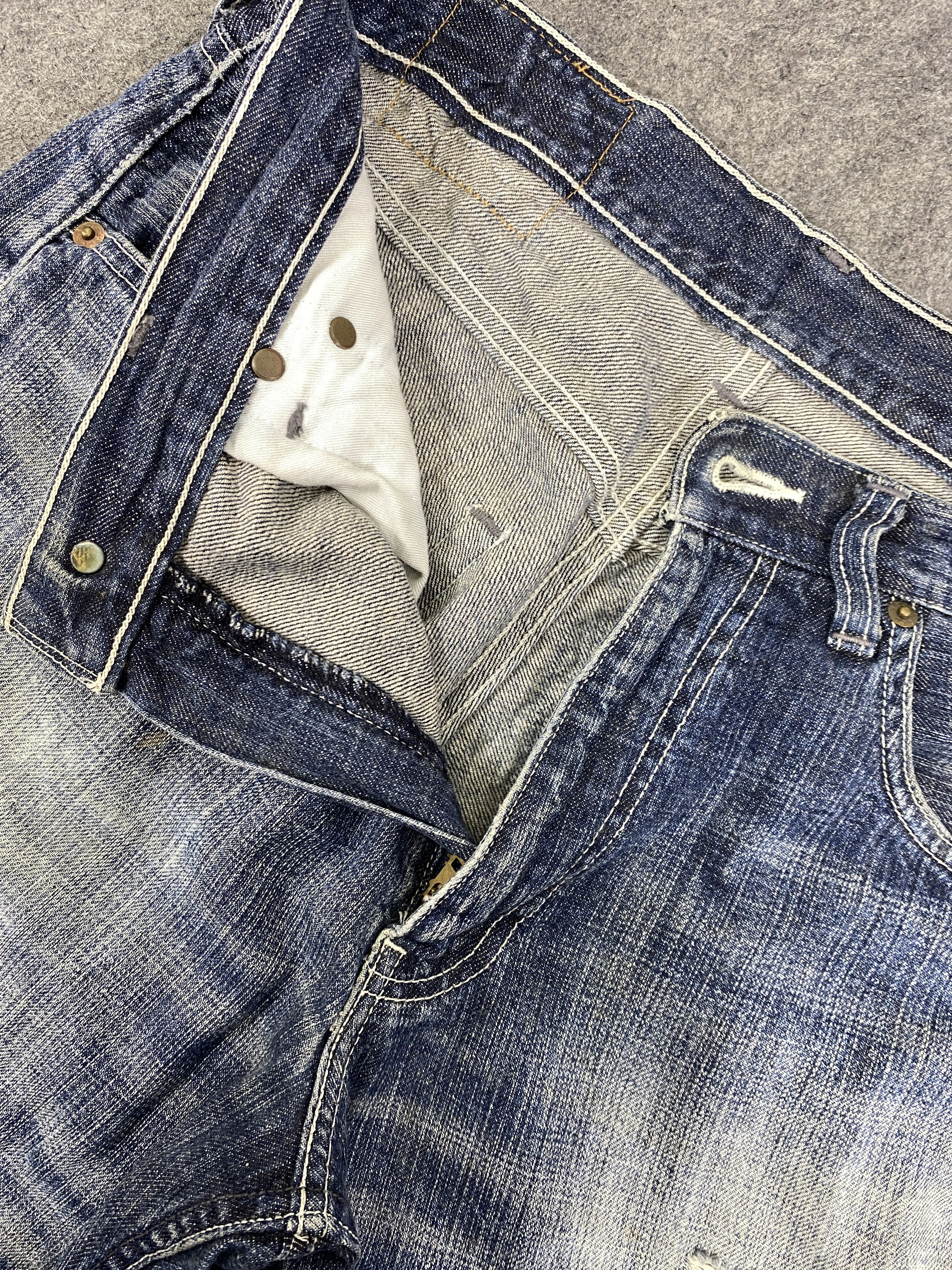 Levi's Faded Blue Vintage Levi's 503 Short Jeans 30x14.5 - JN3354 Size US 30 / EU 46 - 4 Thumbnail
