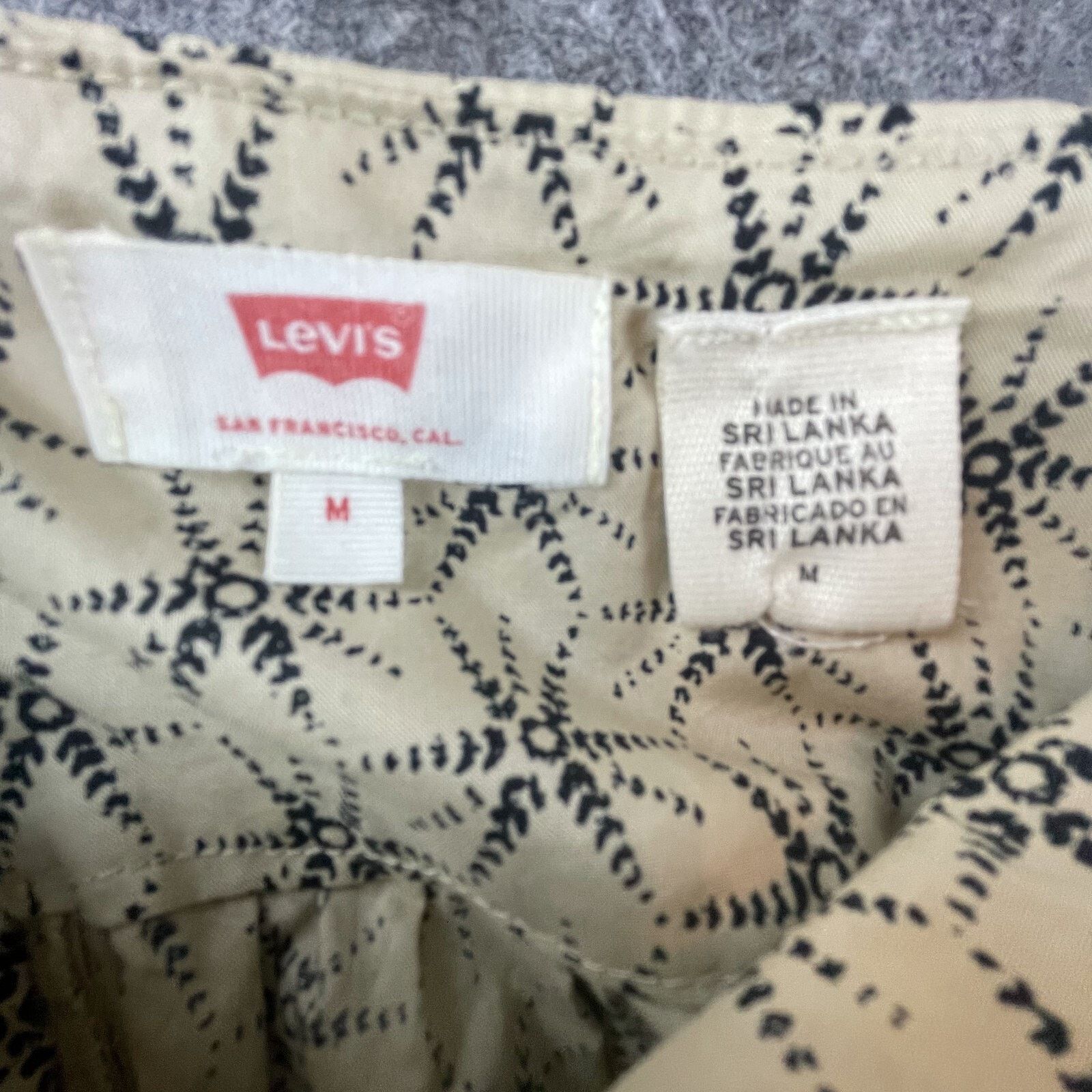 Levi's Levi's Clea Dress Womens Medium Safari Tiered Ruffle Summery Size M / US 6-8 / IT 42-44 - 3 Thumbnail