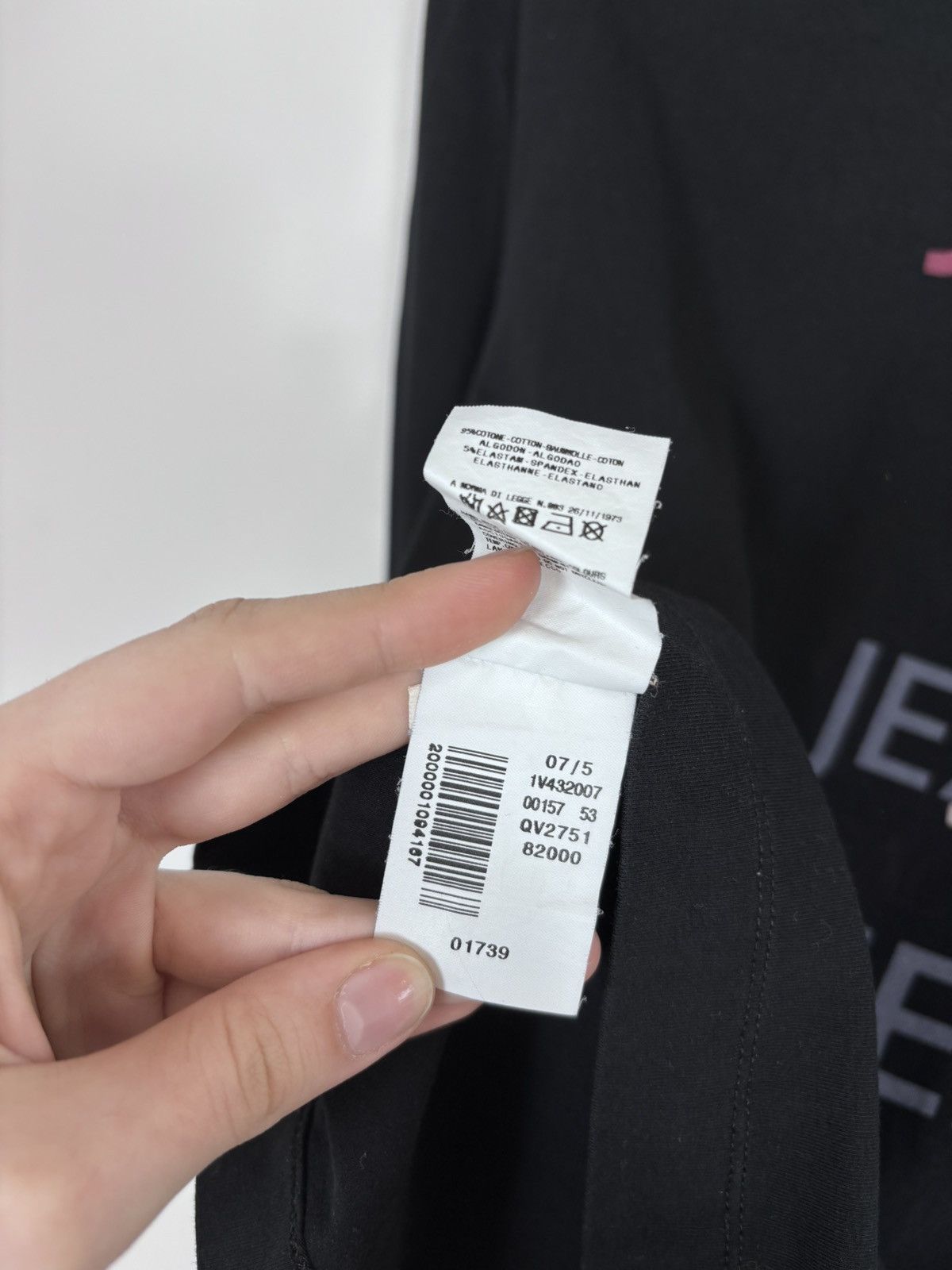 Versace Jeans Couture Versace Jeans Couture Vintage Monogram Black Long Sleeve Tee Size US M / EU 48-50 / 2 - 10 Thumbnail