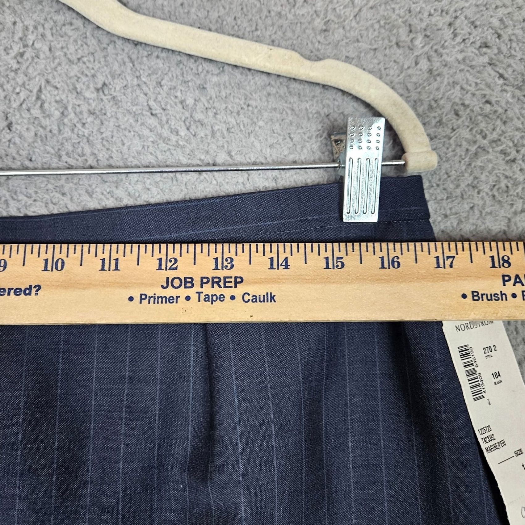 Vintage TALORA MARINE/PERI Women's dark Blue Stripes A-line Skirt Size 14 NEW Size 36" / US 14 / IT 50 - 5 Thumbnail