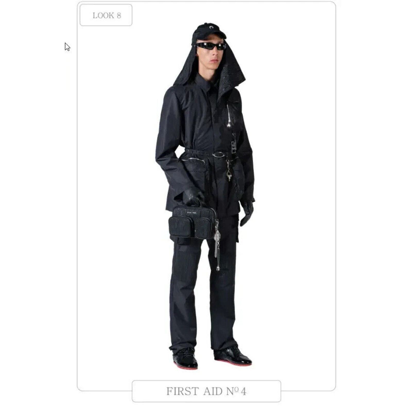 Marine Serre SS21 Marine Serre First-Aid Survival Black Jacket Size M Size US M / EU 48-50 / 2 - 7 Thumbnail