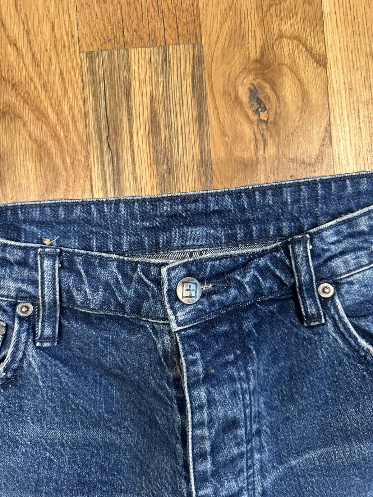 Ksubi Ksubi Black Knee Spell Dark Blue Denim Jeans Size 36 Size US 36 / EU 52 - 3 Thumbnail
