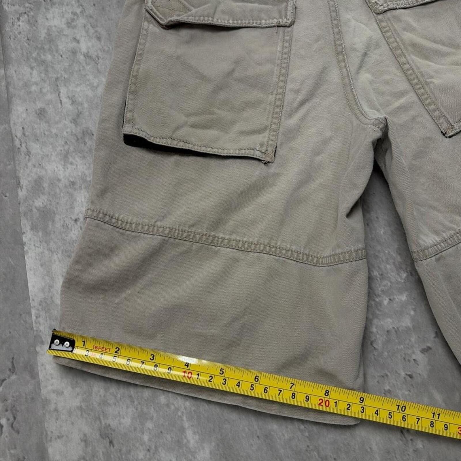 Other Y2K Beige Plugg Grunge Baggy Skater Shorts Size 24" / US 00 / IT 34 - 8 Thumbnail