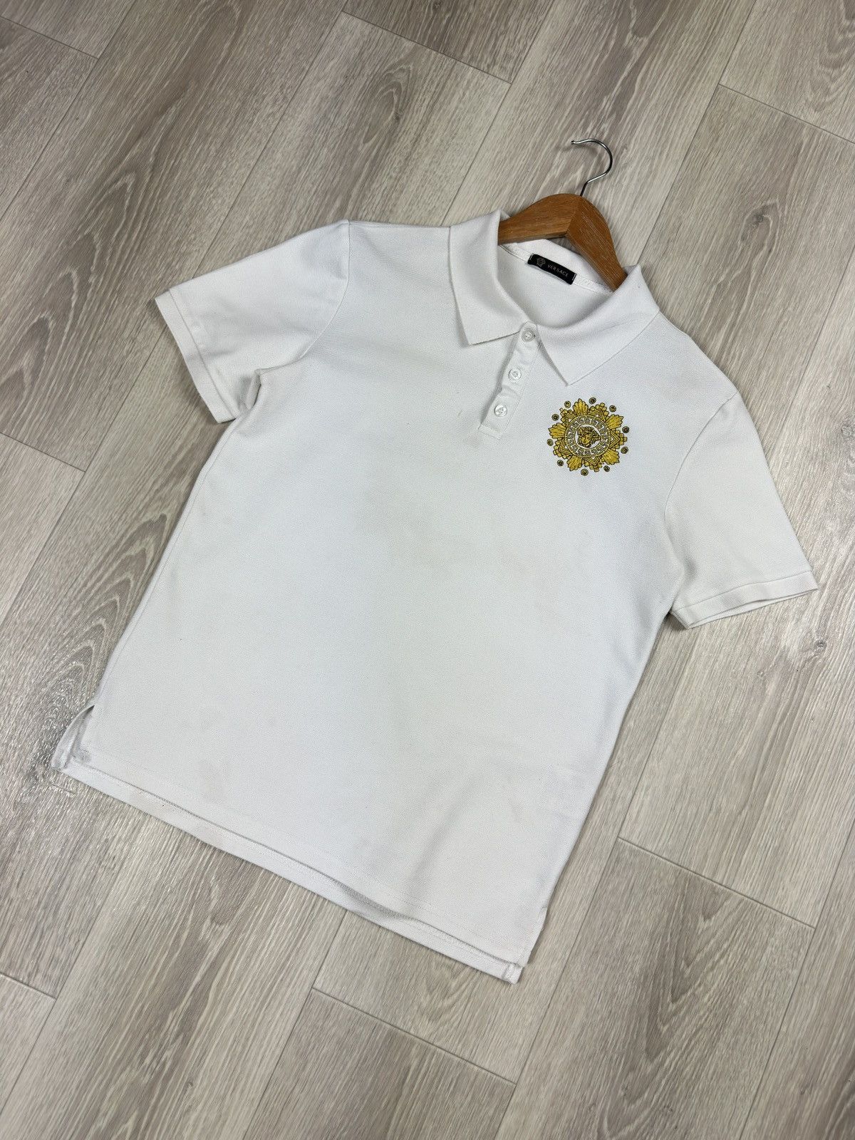 Versace Vintage VERSACE Used Polos Short Sleeves Size L / US 10 / IT 46 - 3 Thumbnail