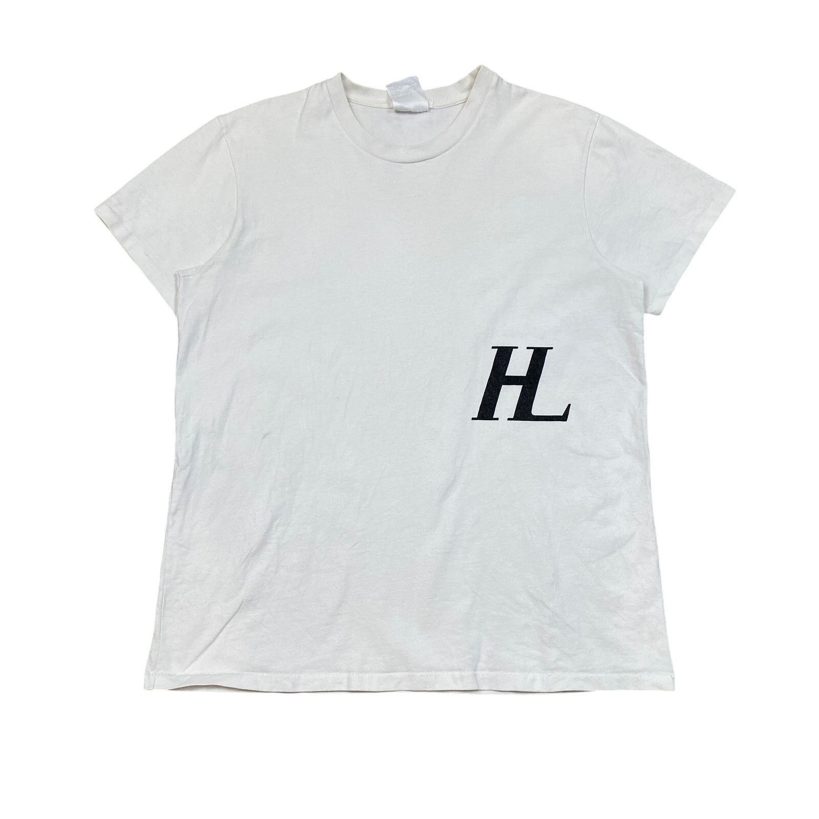 Helmut Lang Helmut Lang HL Logo Crew SS T Shirt XL Minimalist Streetwear Size US XL / EU 56 / 4 - 1 Thumbnail
